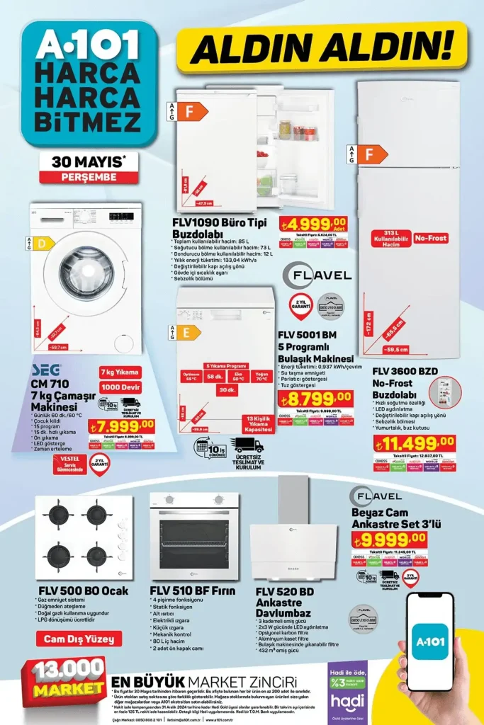 A101 30 Mayıs 2024 aktüel kataloğu